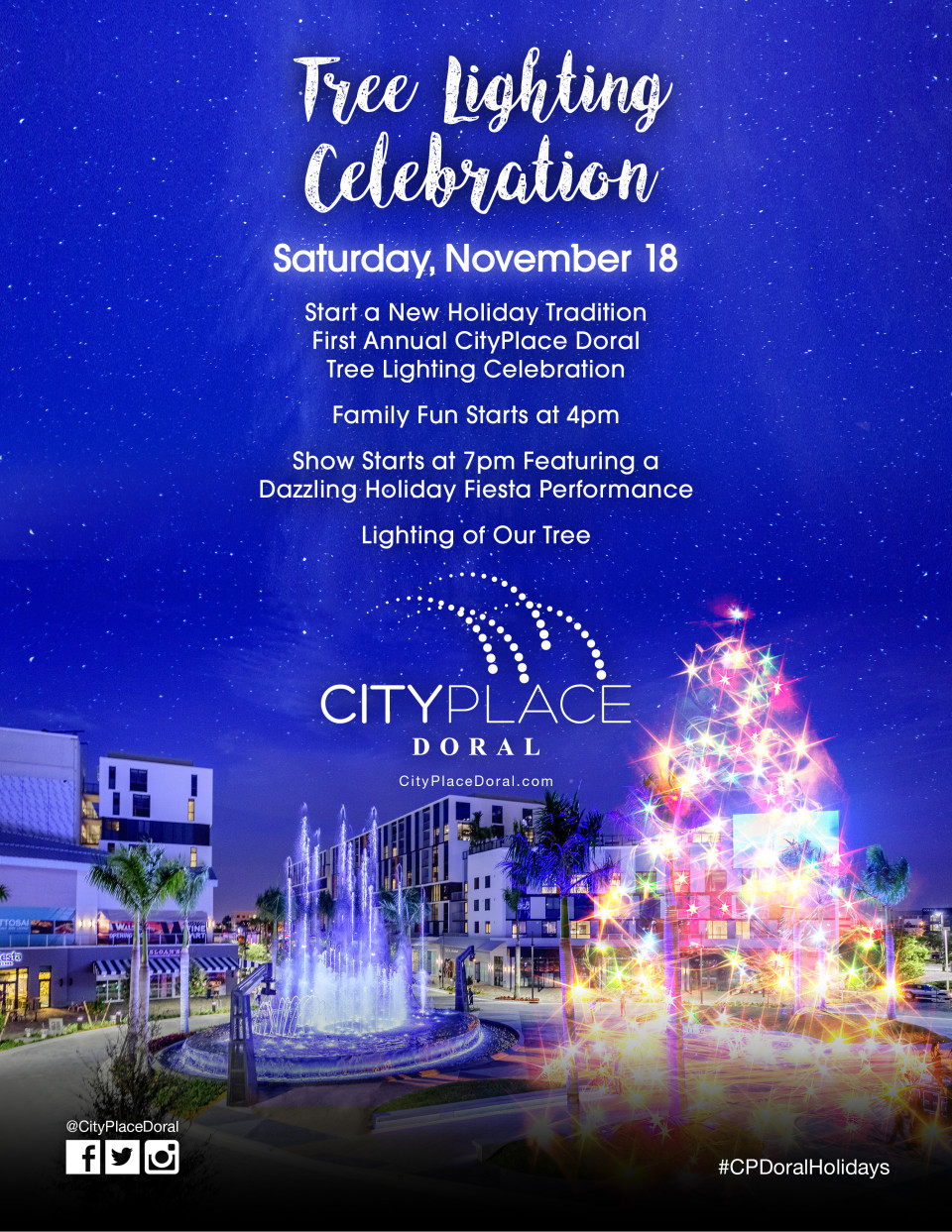 CityPlace Doral Tree Lighting